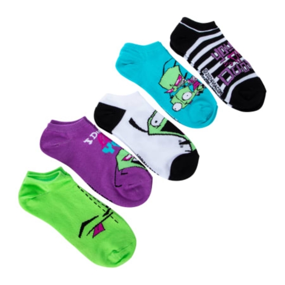 Nickelodeon Invader Zim No-Show Socks - Picture 3 of 7